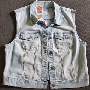 Light Wash Denim Vest